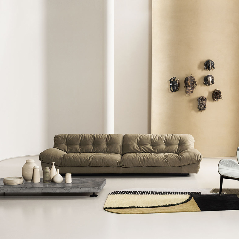 Ιταλική σχεδίαση κρεβάτι τεμπέλης καναπές δερμάτινο baxter cloud καναπέ καναπέδες σετ έπιπλα